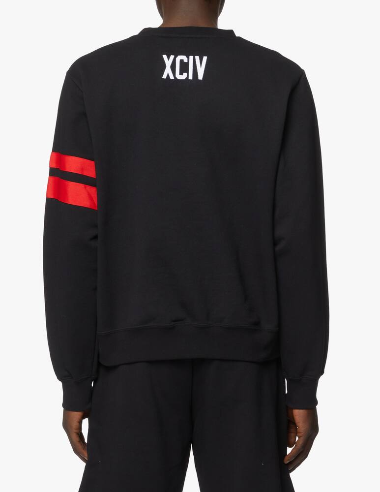 rinascente GCDS Logo cotton regular sweatshirt - black