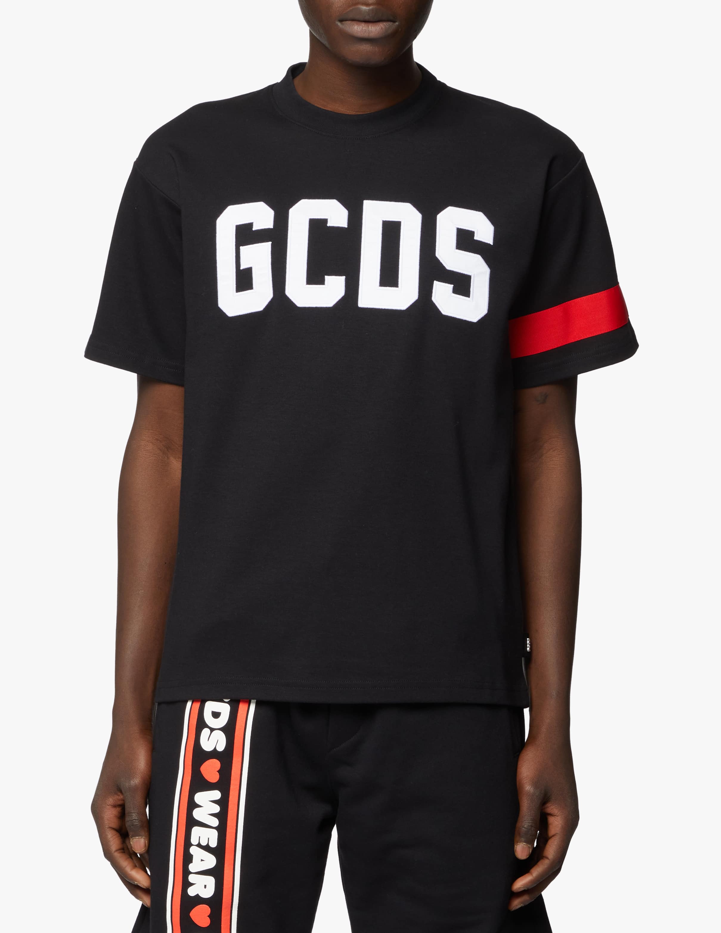 T-shirt GCDS logo CC94M021004 black | FRMODA.com