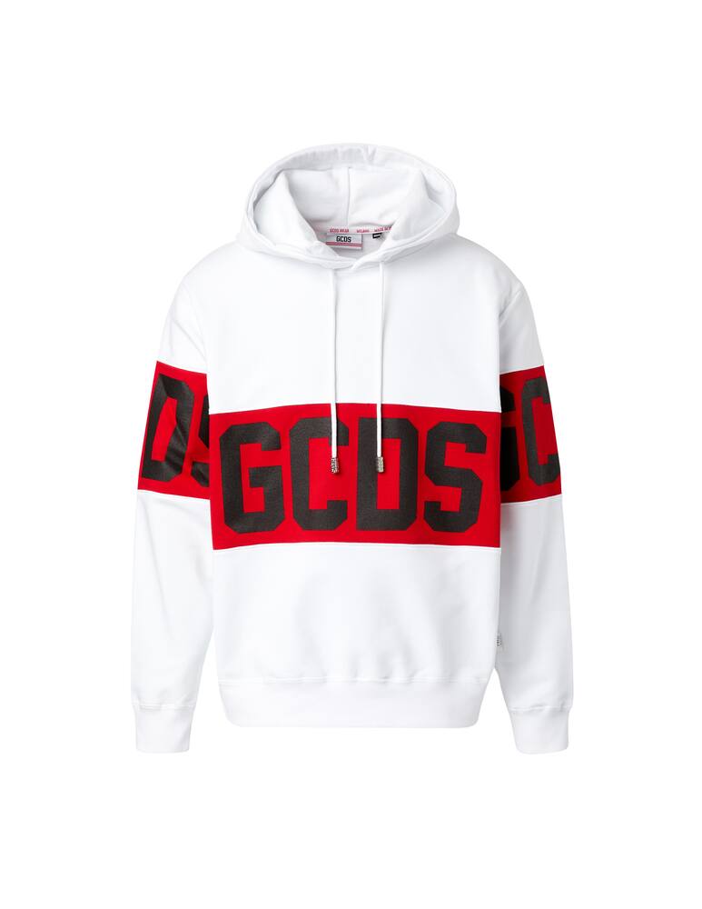 rinascente GCDS Felpa con cappuccio banda logo 