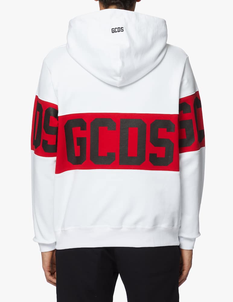 rinascente GCDS Felpa con cappuccio banda logo 