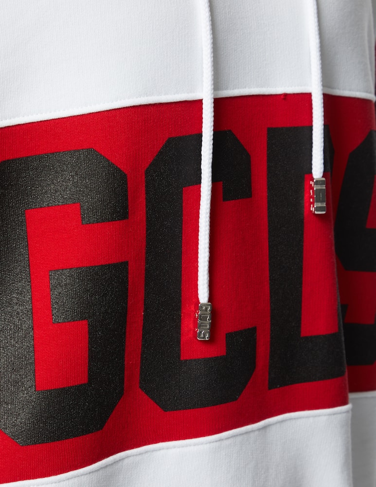 rinascente GCDS Felpa con cappuccio banda logo 