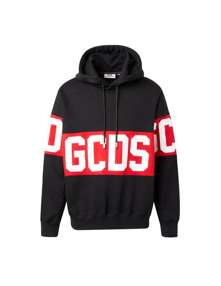 rinascente GCDS Felpa con cappuccio banda logo 