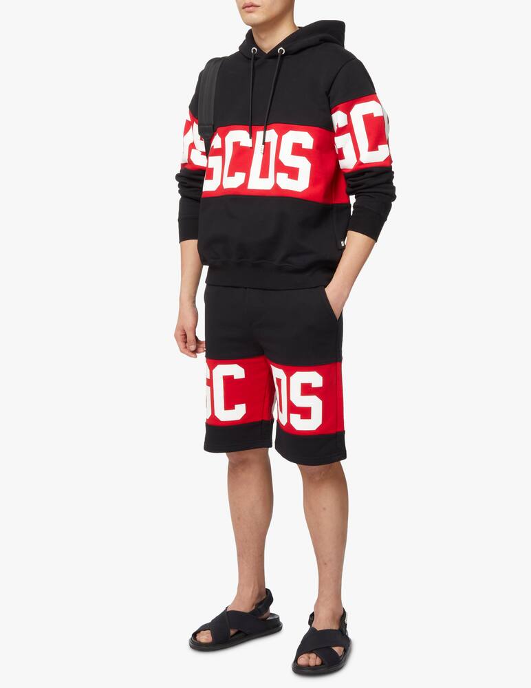 rinascente GCDS Felpa con cappuccio banda logo 