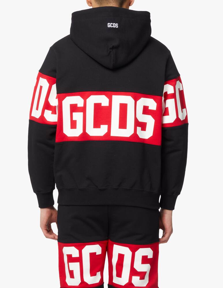 rinascente GCDS Felpa con cappuccio banda logo 