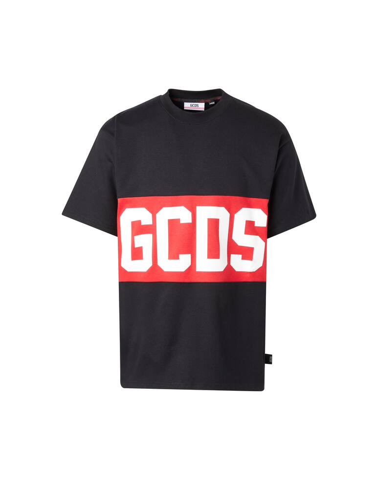 rinascente GCDS Maglietta girocollo banda logo - nero