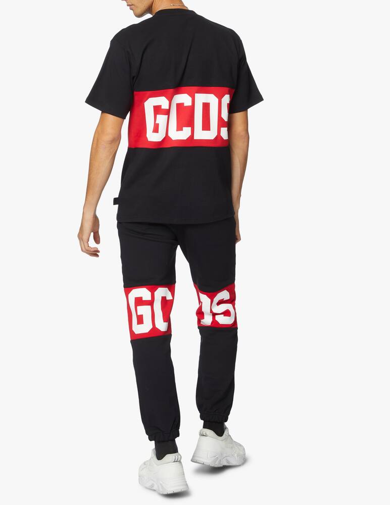 rinascente GCDS Maglietta girocollo banda logo - nero