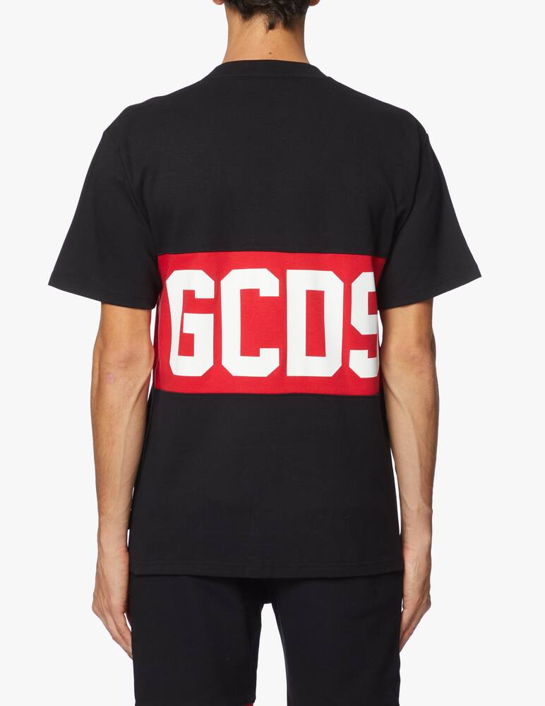 rinascente GCDS Maglietta girocollo banda logo - nero