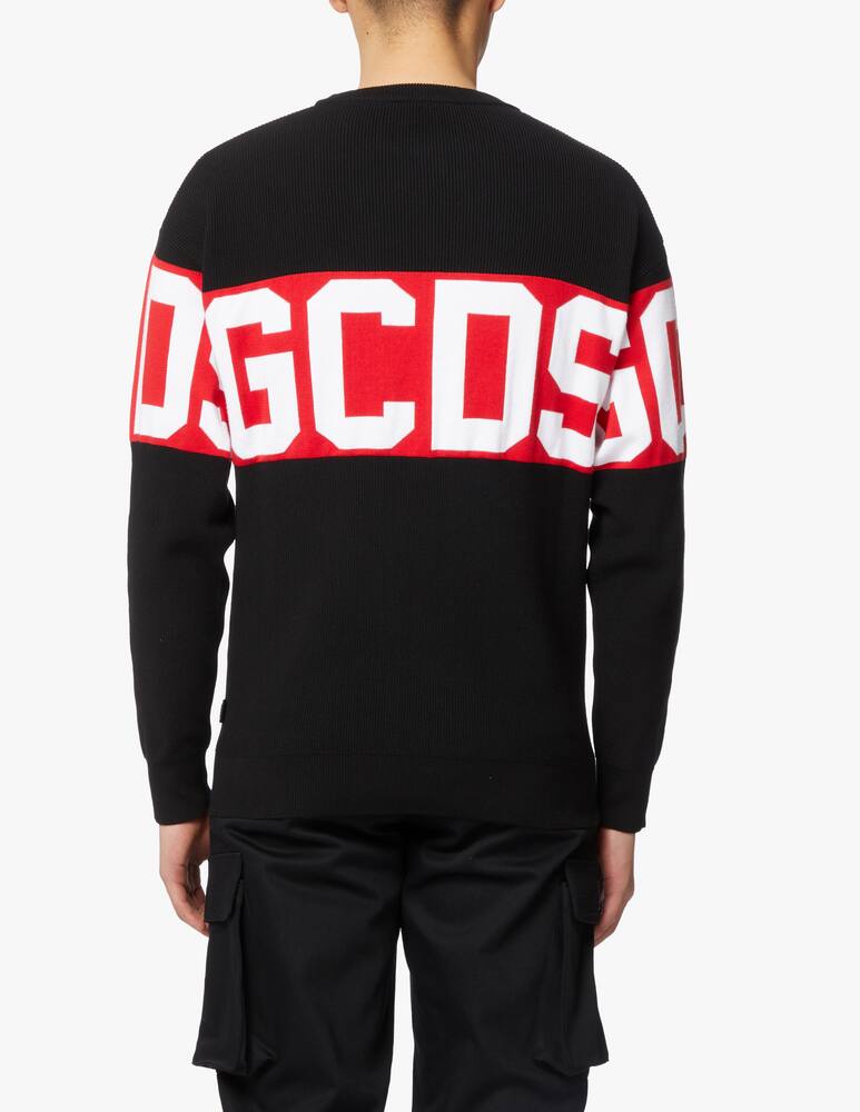 rinascente GCDS Band logo sweater - black