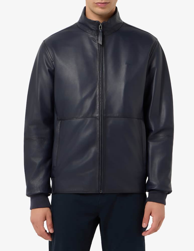 rinascente Harmont & Blaine Leather bomber jacket
