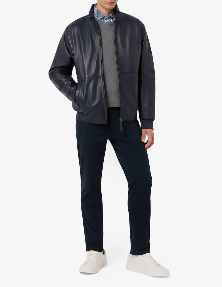 rinascente Harmont & Blaine Leather bomber jacket