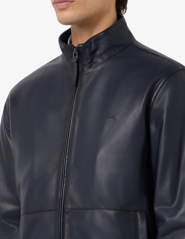 rinascente Harmont & Blaine Leather bomber jacket