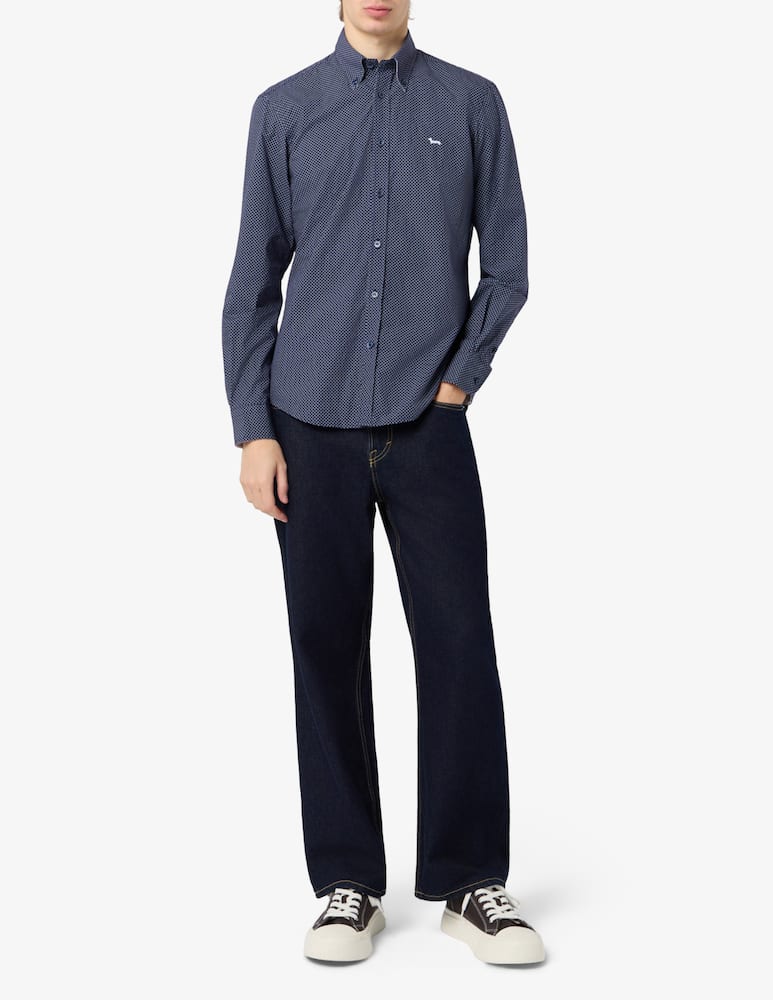 rinascente Harmont & Blaine Camicia microfantasia button down