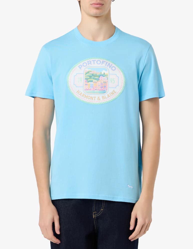 rinascente Harmont & Blaine T-shirt Portofino stampa fronte