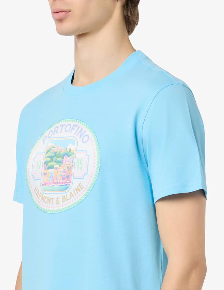 rinascente Harmont & Blaine T-shirt Portofino stampa fronte