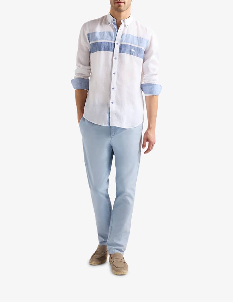 rinascente Harmont & Blaine Camicia in lino con fasce frontali