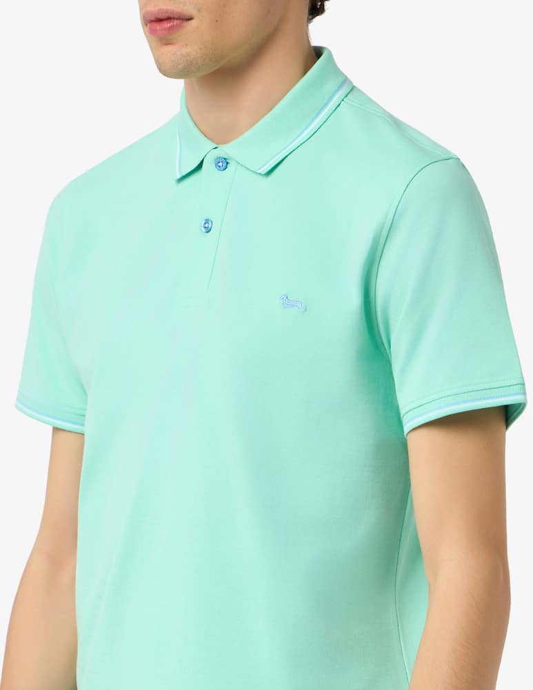 rinascente Harmont & Blaine Piqué stretch polo shirt