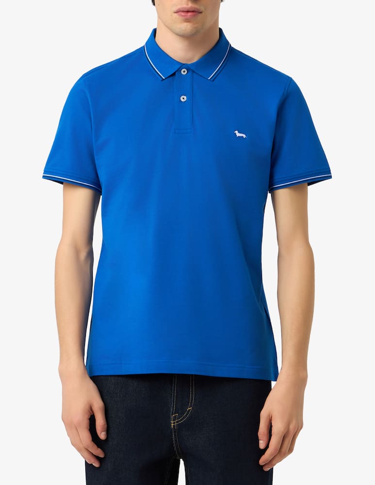 rinascente Harmont & Blaine Piqué stretch polo shirt