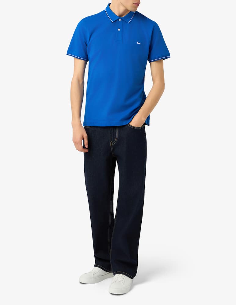 rinascente Harmont & Blaine Piqué stretch polo shirt