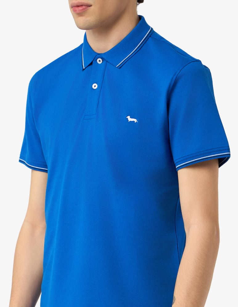 rinascente Harmont & Blaine Piqué stretch polo shirt