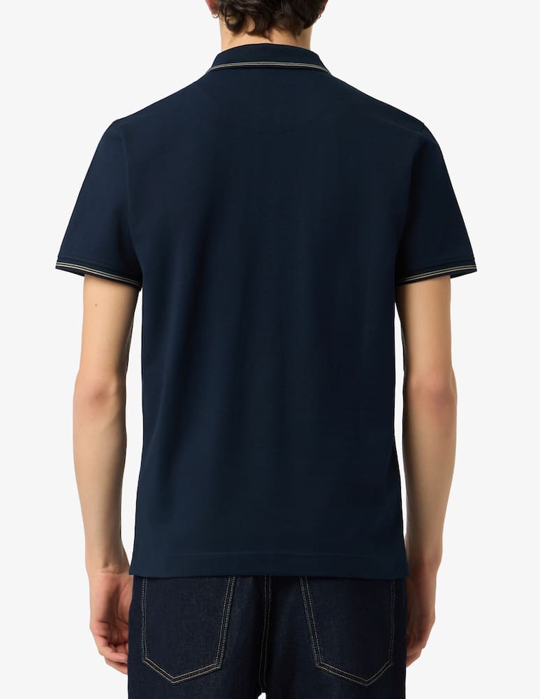 Harmont & Blaine Polo piquet stretch con profili colorati narrow fit - immagine 3 Harmont & Blaine Polo piquet stretch con profili colorati narrow fit - immagine 3