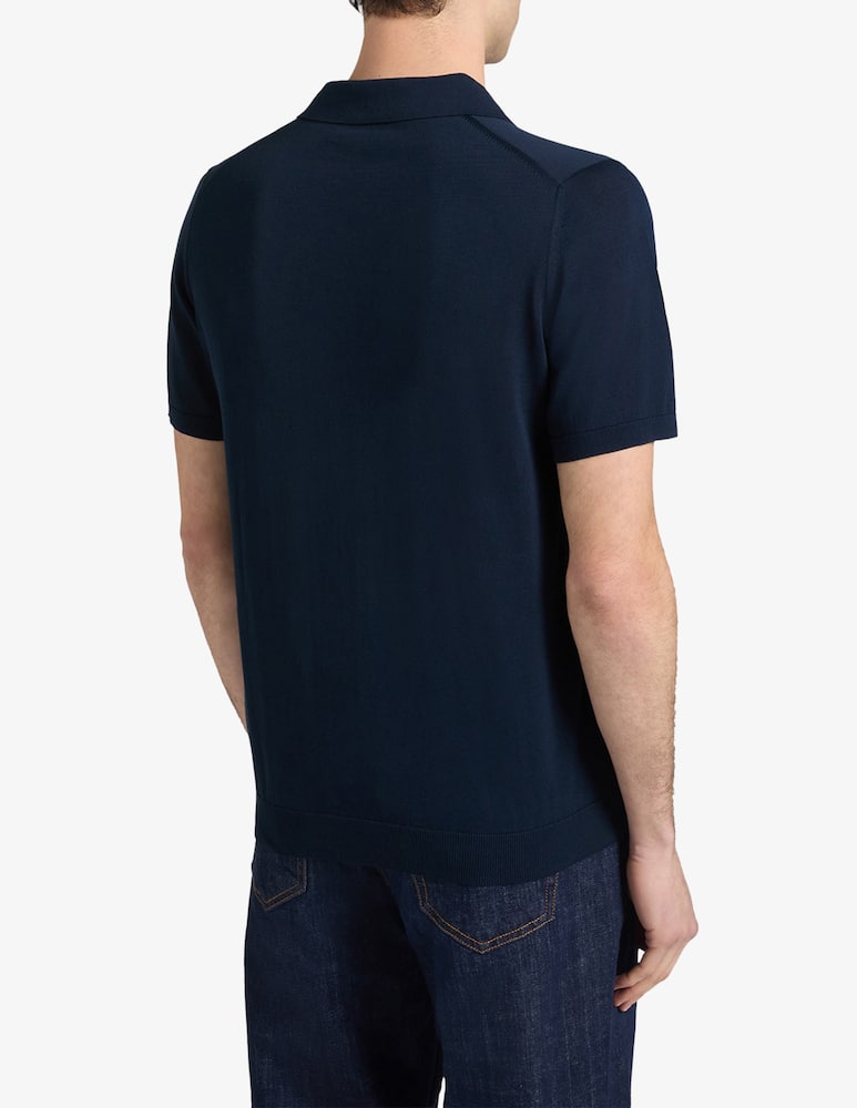 rinascente Harmont & Blaine Crepe knit polo shirt