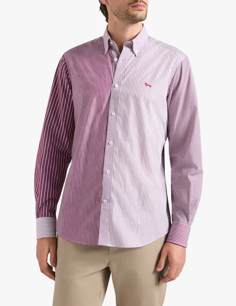 Harmont & Blaine Striped patchwork shirt - picture 1 Harmont & Blaine Striped patchwork shirt - picture 1