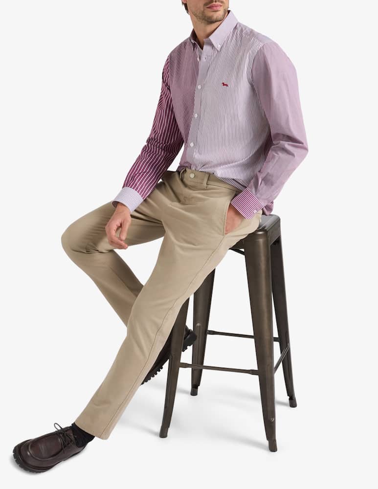 Harmont & Blaine Striped patchwork shirt - picture 2 Harmont & Blaine Striped patchwork shirt - picture 2