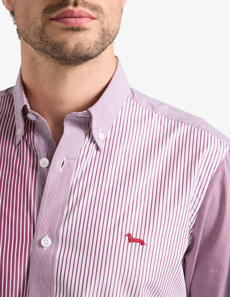 Harmont & Blaine Striped patchwork shirt - picture 4 Harmont & Blaine Striped patchwork shirt - picture 4