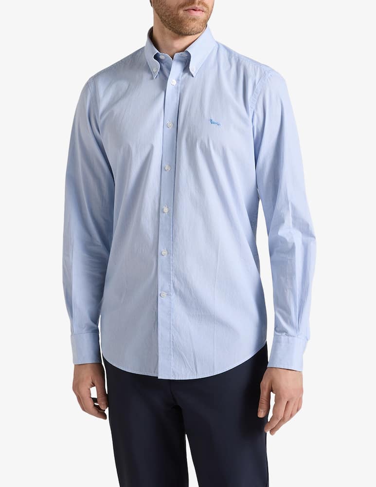 rinascente Harmont & Blaine Camicia a righe con collo button-down