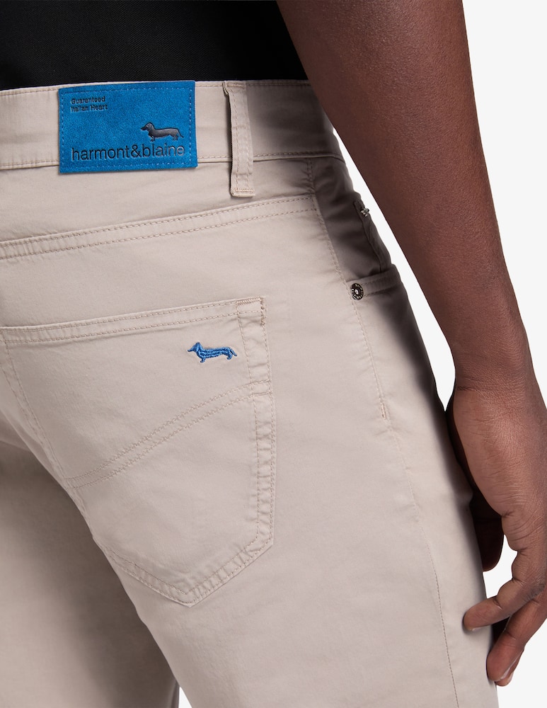 rinascente Harmont & Blaine Pantaloni 5 tasche in gabardina stretch