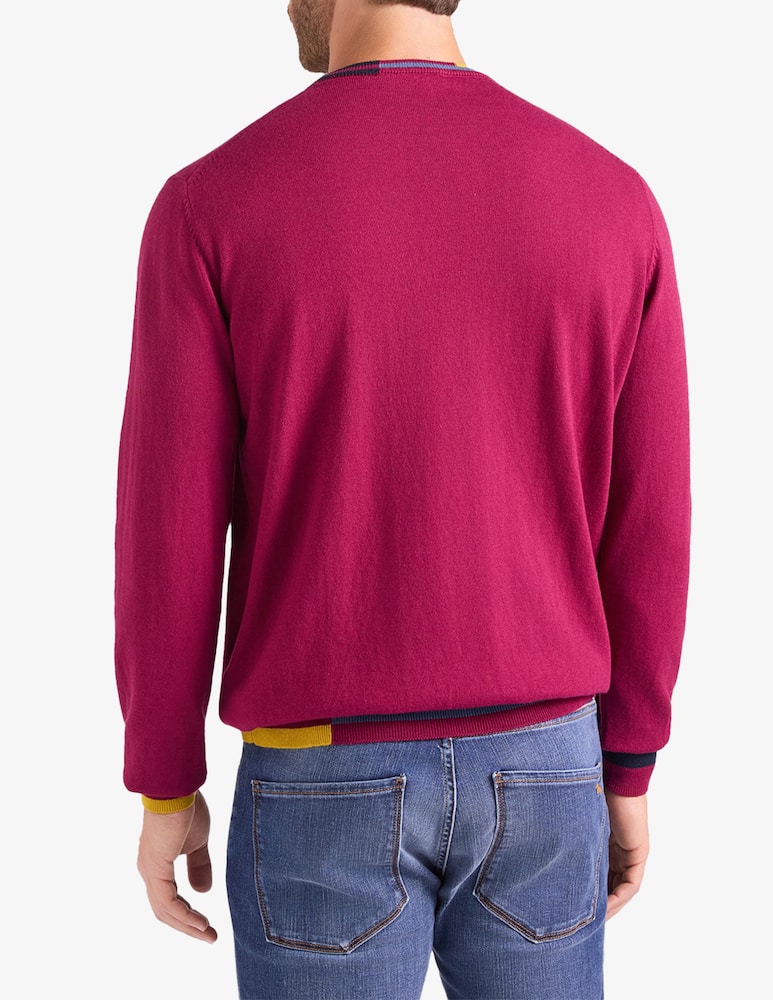 Harmont & Blaine Crewneck jumper with contrast trims - picture 3 Harmont & Blaine Crewneck jumper with contrast trims - picture 3