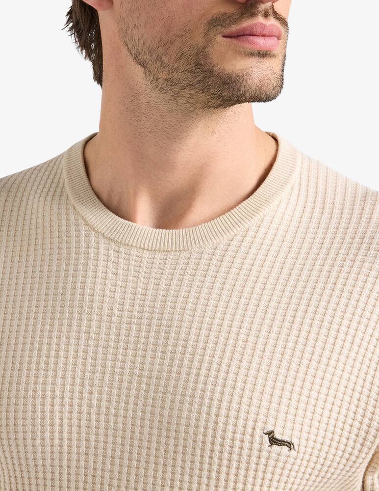 Harmont & Blaine Maglia girocollo in cotone operato - immagine 4