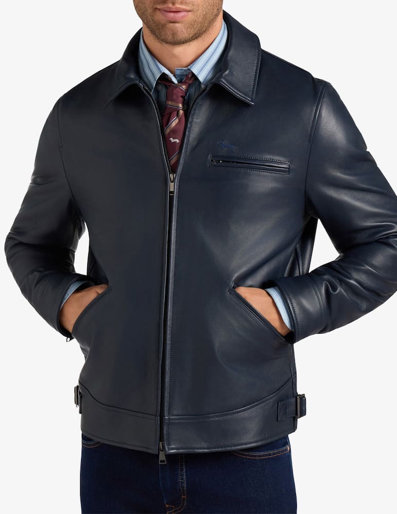 Harmont & Blaine Leather bomber jacket - picture 1 Harmont & Blaine Leather bomber jacket - picture 1