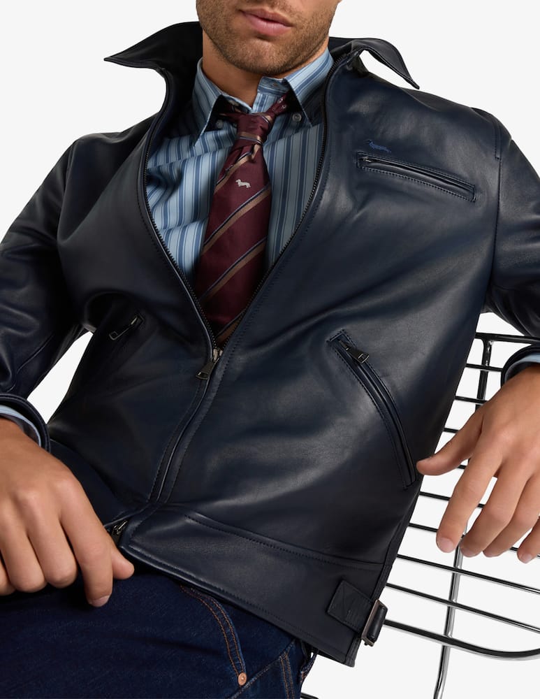 Harmont & Blaine Leather bomber jacket - picture 4 Harmont & Blaine Leather bomber jacket - picture 4