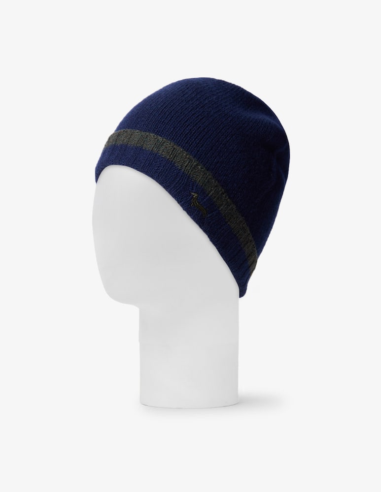 Harmont & Blaine Beanie in lana e cashmere con logo - immagine 1