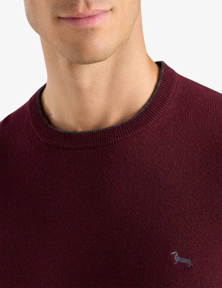 rinascente Harmont & Blaine Maglia girocollo profili in lana
