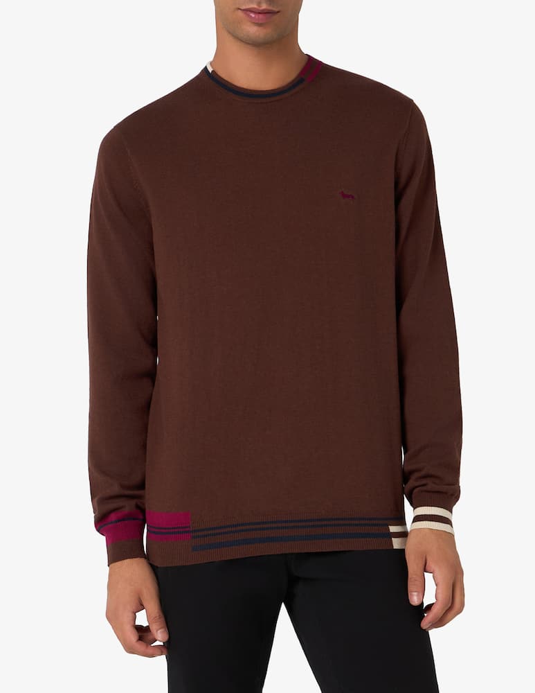Harmont & Blaine Maglia a profili in cotone e lana - immagine 1 Harmont & Blaine Maglia a profili in cotone e lana - immagine 1