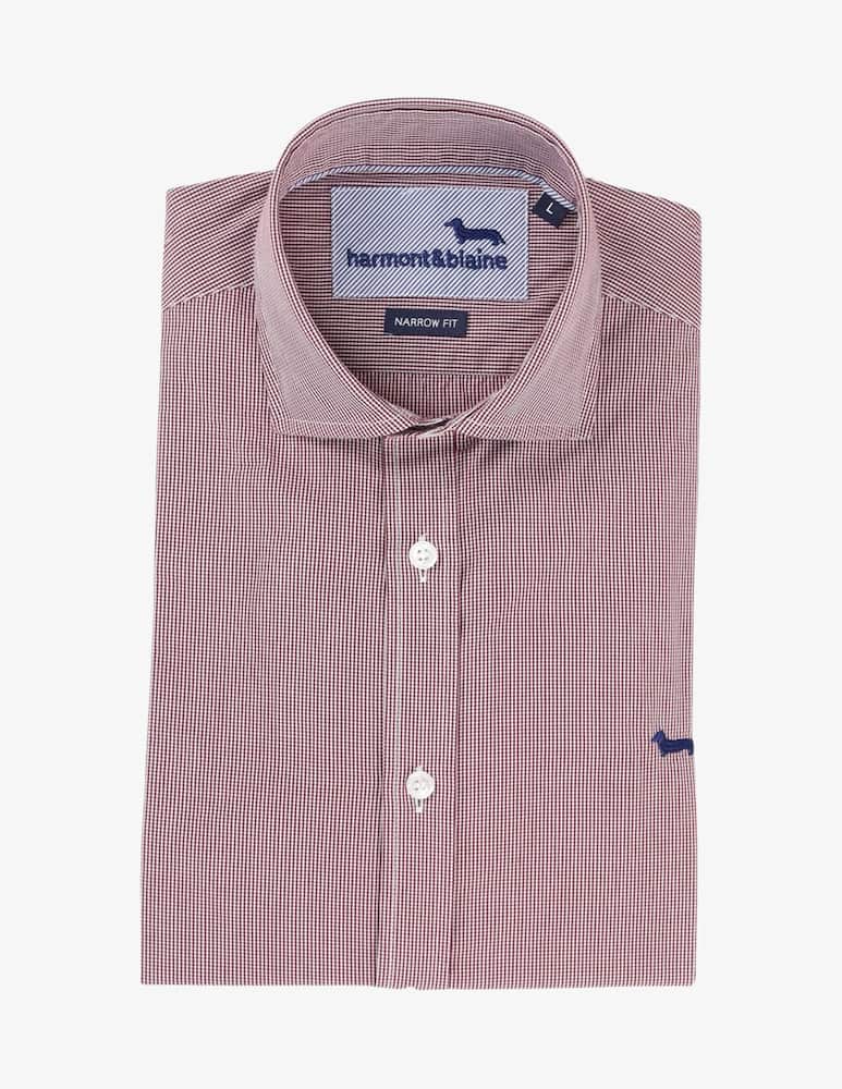rinascente Harmont & Blaine Micro gingham shirt