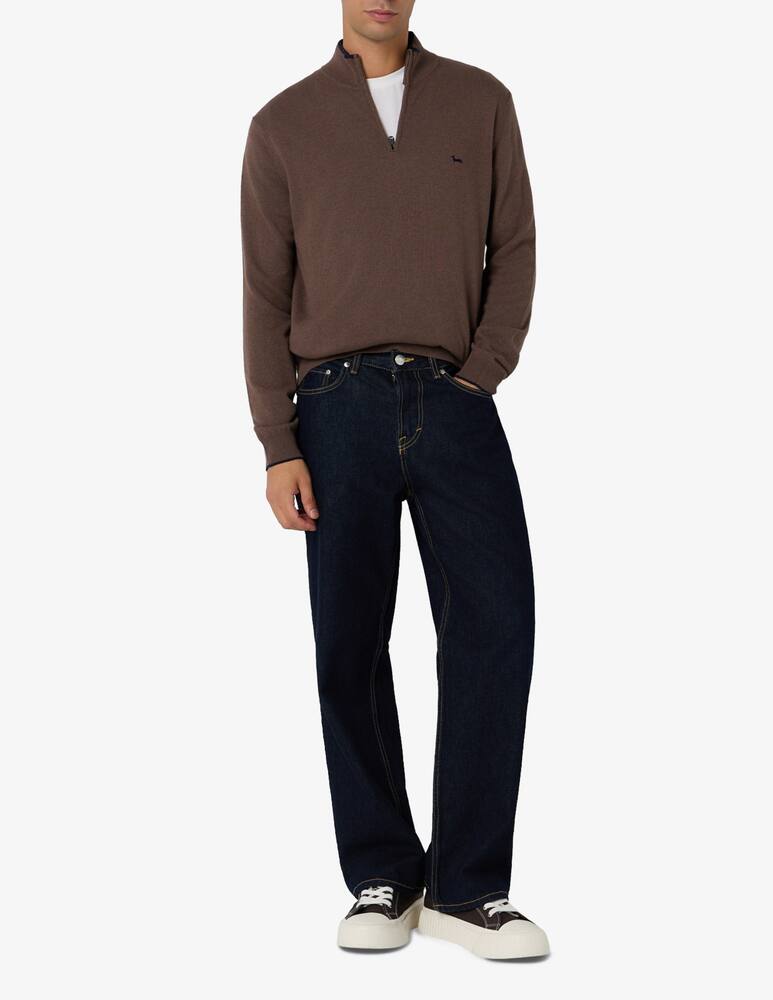 rinascente Harmont & Blaine Zip-neck wool jumper