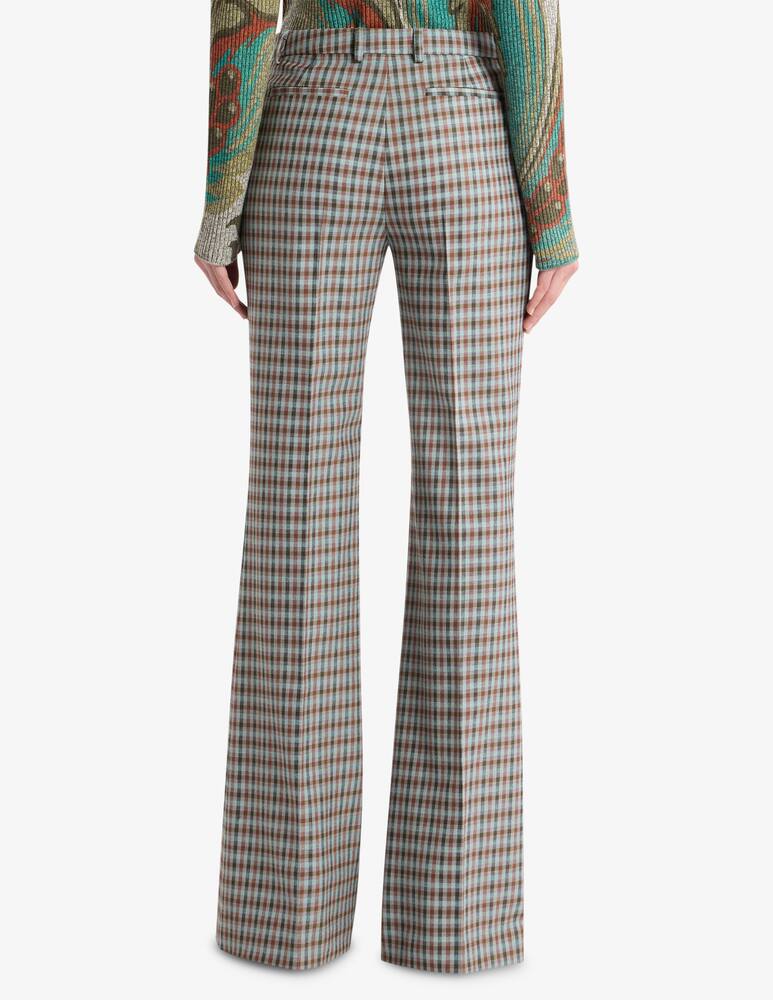 rinascente ETRO Wool-Blend gingham trousers