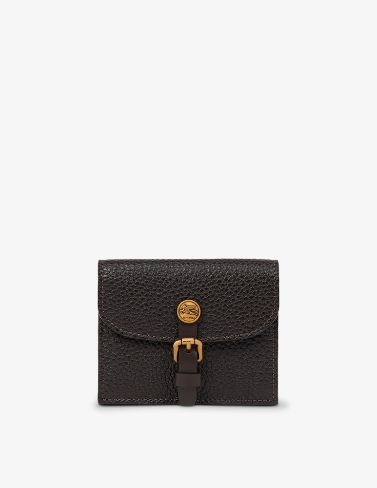 ETRO Pony card holder in tumbled leather - picture 1 ETRO Pony card holder in tumbled leather - picture 1