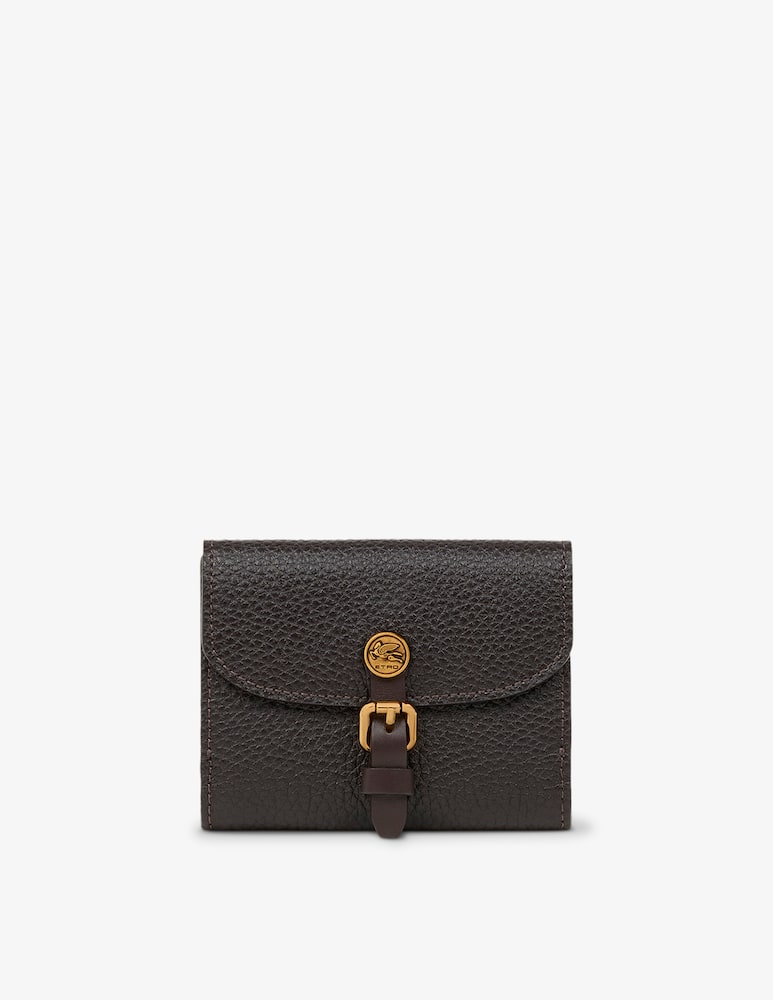 rinascente ETRO Small tumbled leather Pony wallet