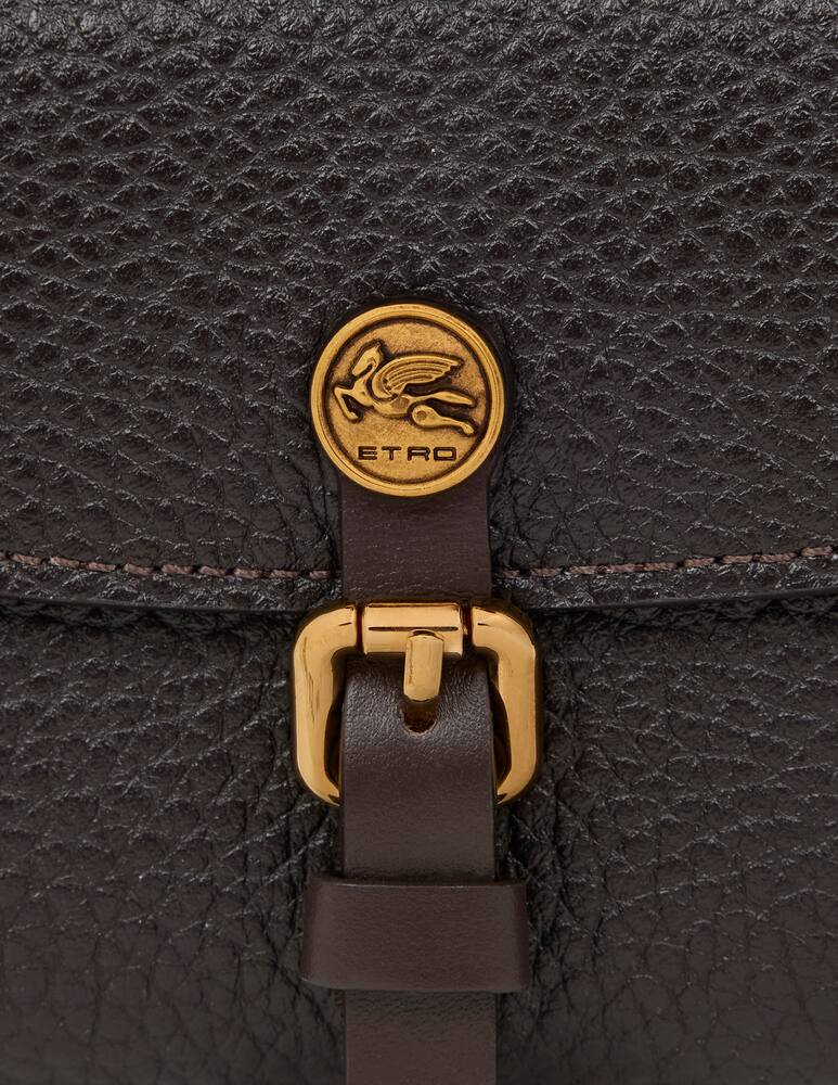 rinascente ETRO Small tumbled leather Pony wallet