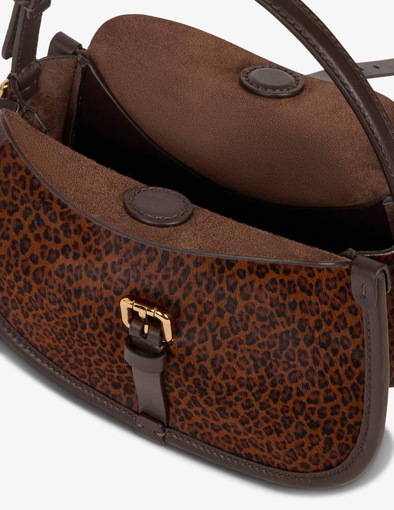 rinascente ETRO Small leather Pony bag with animal print