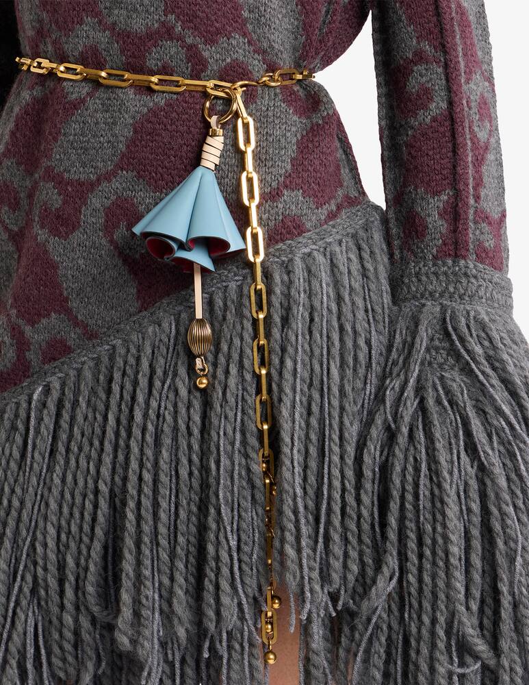 rinascente ETRO Charm con fiore in pelle