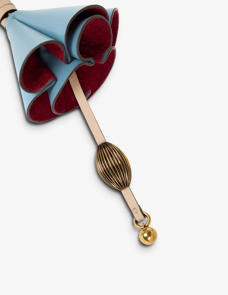 rinascente ETRO Charm con fiore in pelle