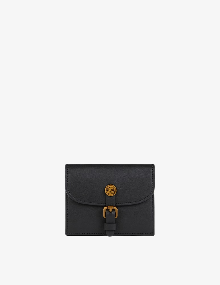 rinascente ETRO Leather Pony card holder