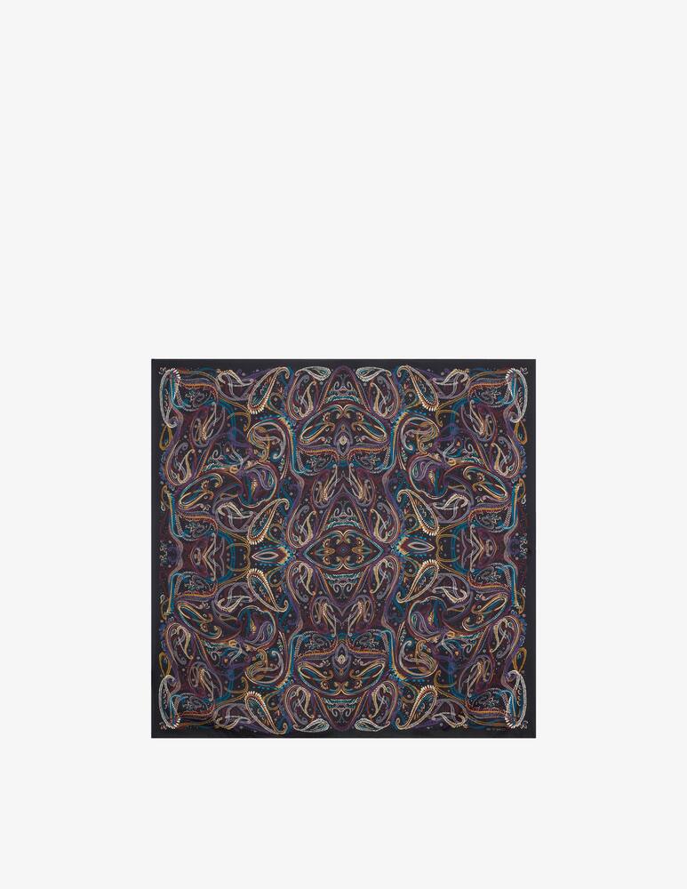 rinascente ETRO Silk scarf with paisley foliage motif