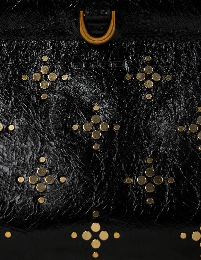 rinascente ETRO Clutch talk piccola in pelle con borchie