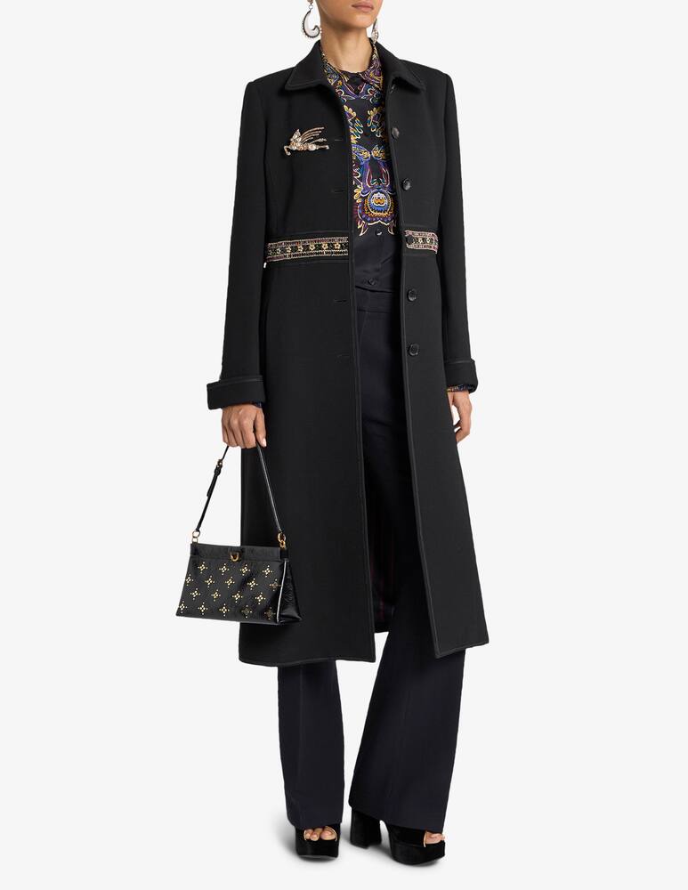 ETRO Silk shirt with placed paisley foliage print - picture 2 ETRO Silk shirt with placed paisley foliage print - picture 2